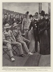 Die königliche Tour, anmutige Rücksichtnahme auf verwundete Truppen in Perth